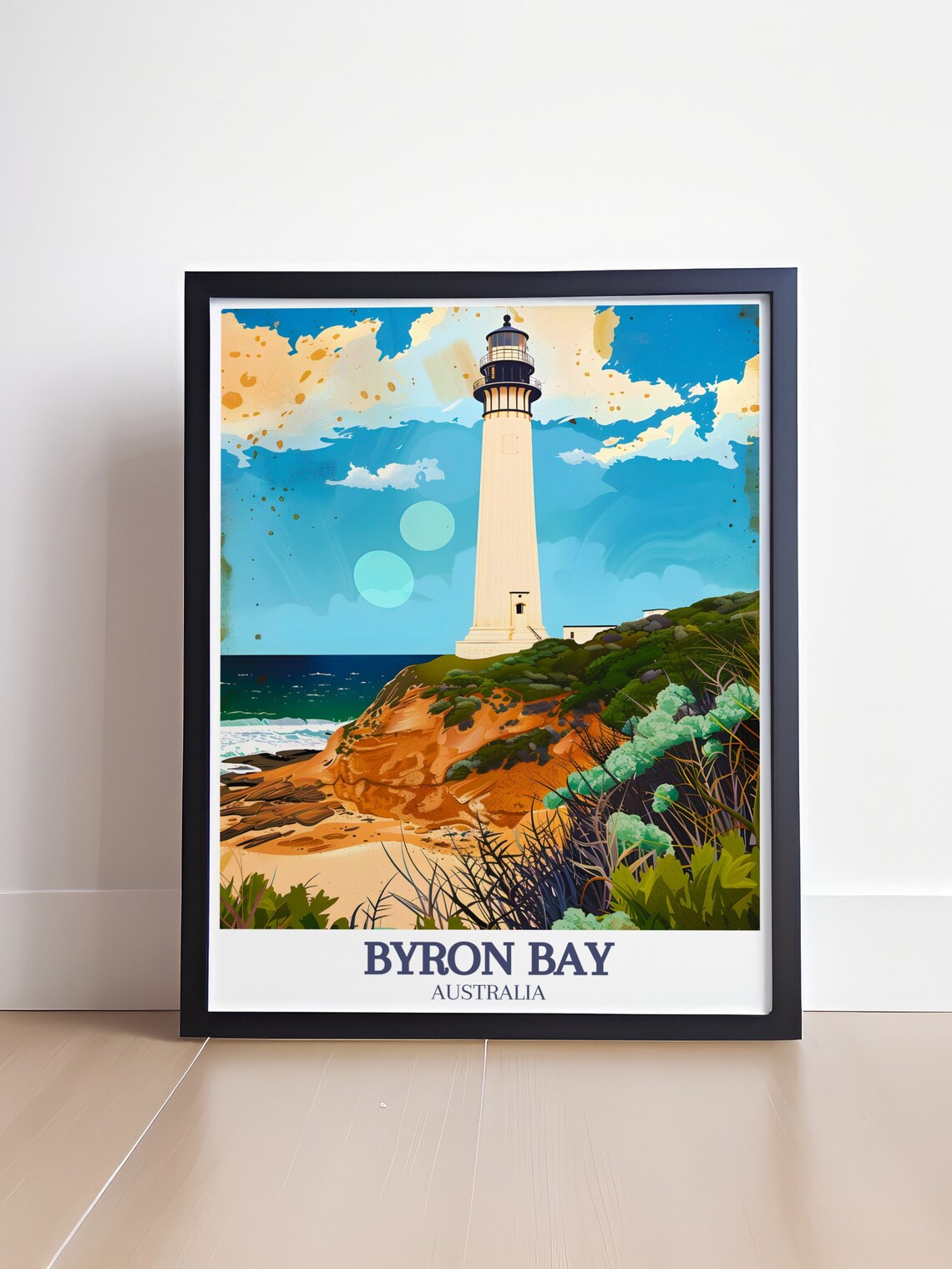 Cape Byron Lighthouse Cliff Byron Bay Australia Travel Poster - Image 4