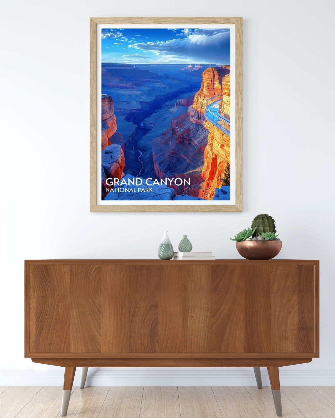 Grand Canyon Glass Skywalk Sunset Overlook Red Rock Canyon Poster - Image 3