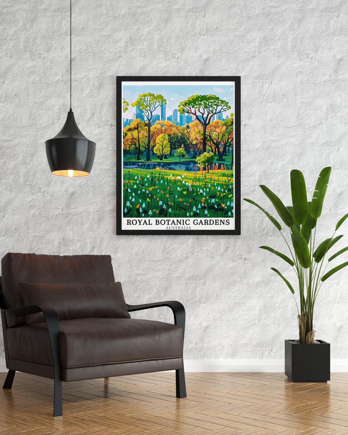 Royal Botanic Gardens Victoria Wildflower Meadow Travel Poster - Image 2