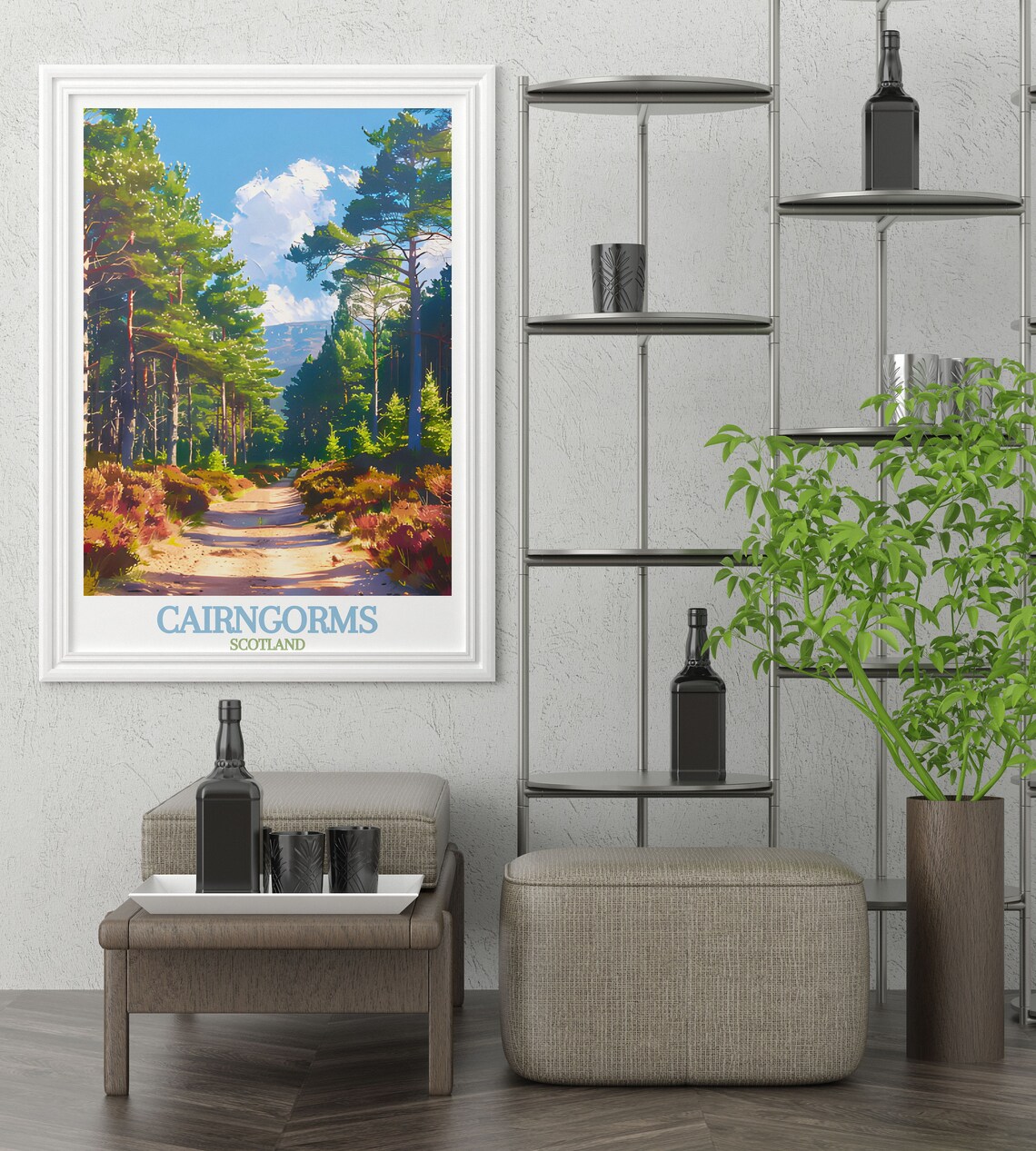 Cairngorms Rothiemurchus Forest Travel Poster - Image 3