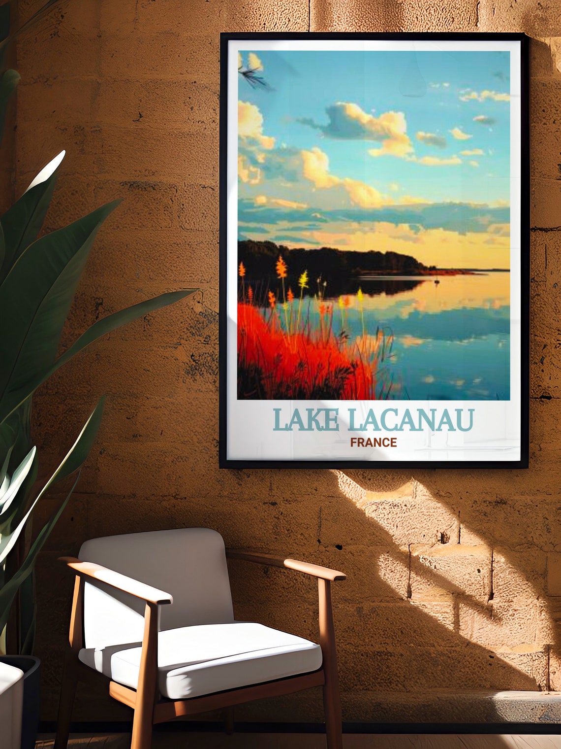 Lake Lacanau Wall Art Rserve Naturelle De L Tang De Cousseau Art Lacanau Beach Poster Lake Lacanau Print Lake Lacanau Decor - Image 2