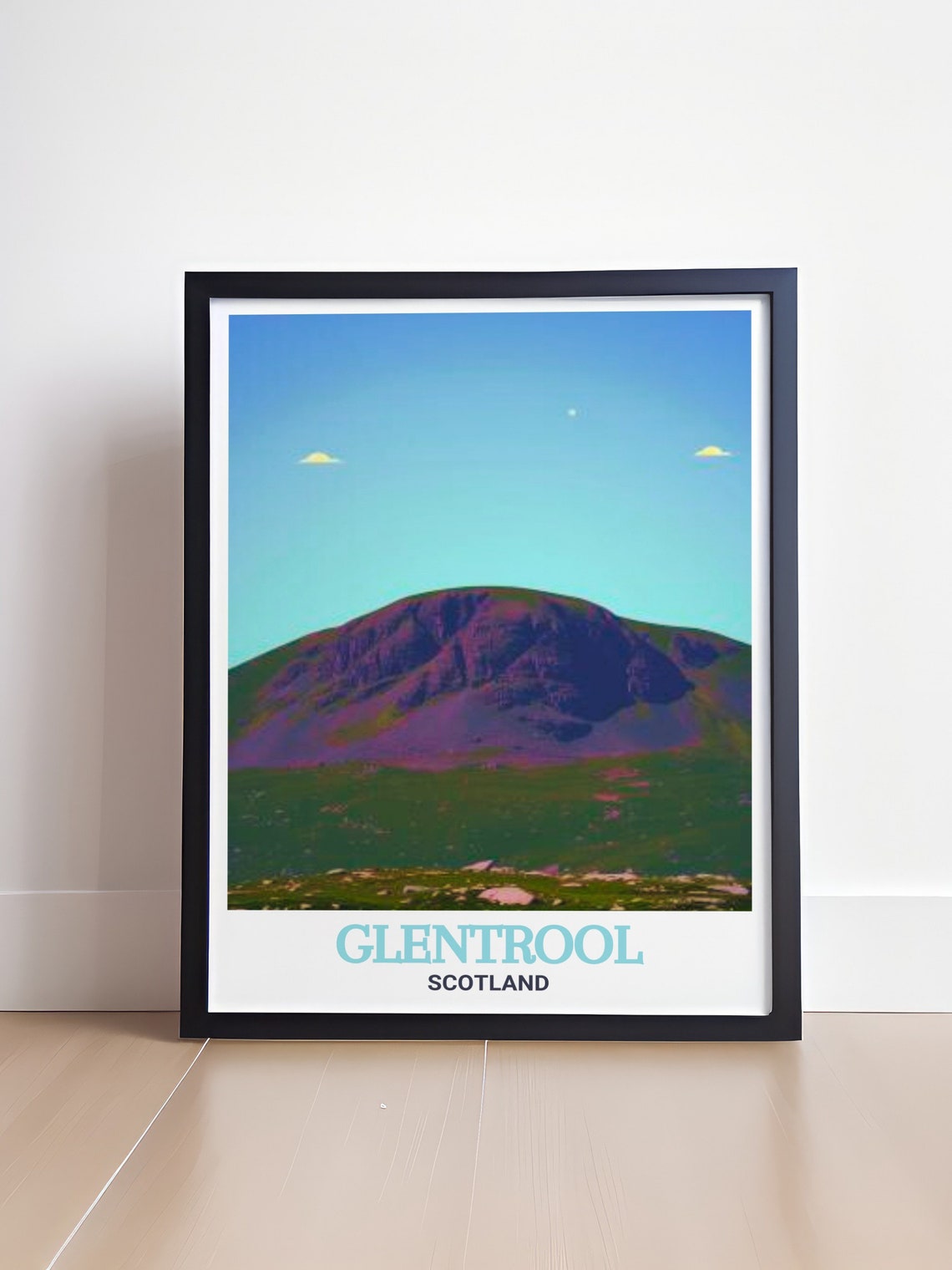 Glentrool Scotland Merrick Mountain Summit Under Blue Sky Poster - Image 4