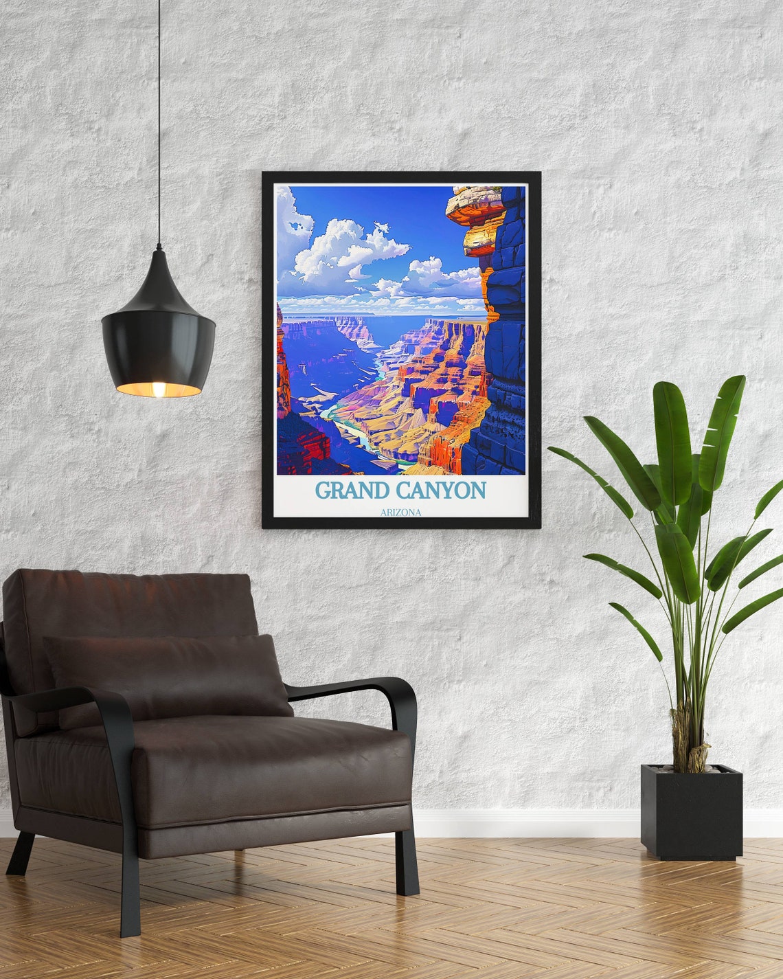 Grand Canyon Arizona Sunset Colors Over Canyon Cliffs Poster - Image 2