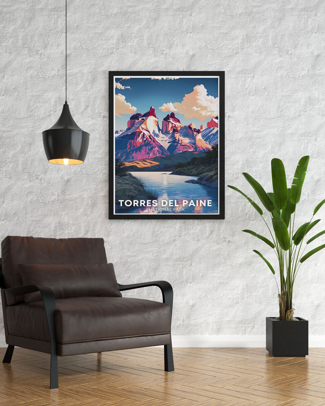 Torres Del Paine Poster Cuernos Del Paine Art Uernos Del Paine Print From South America Chile Wall Art Of Torres Del Paine - Image 3