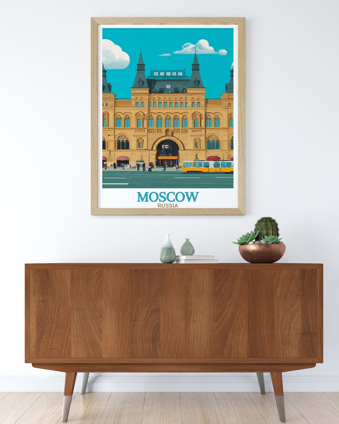 Moscow Russia GUM Department Store Red Square Facade Travel Poster - Image 3