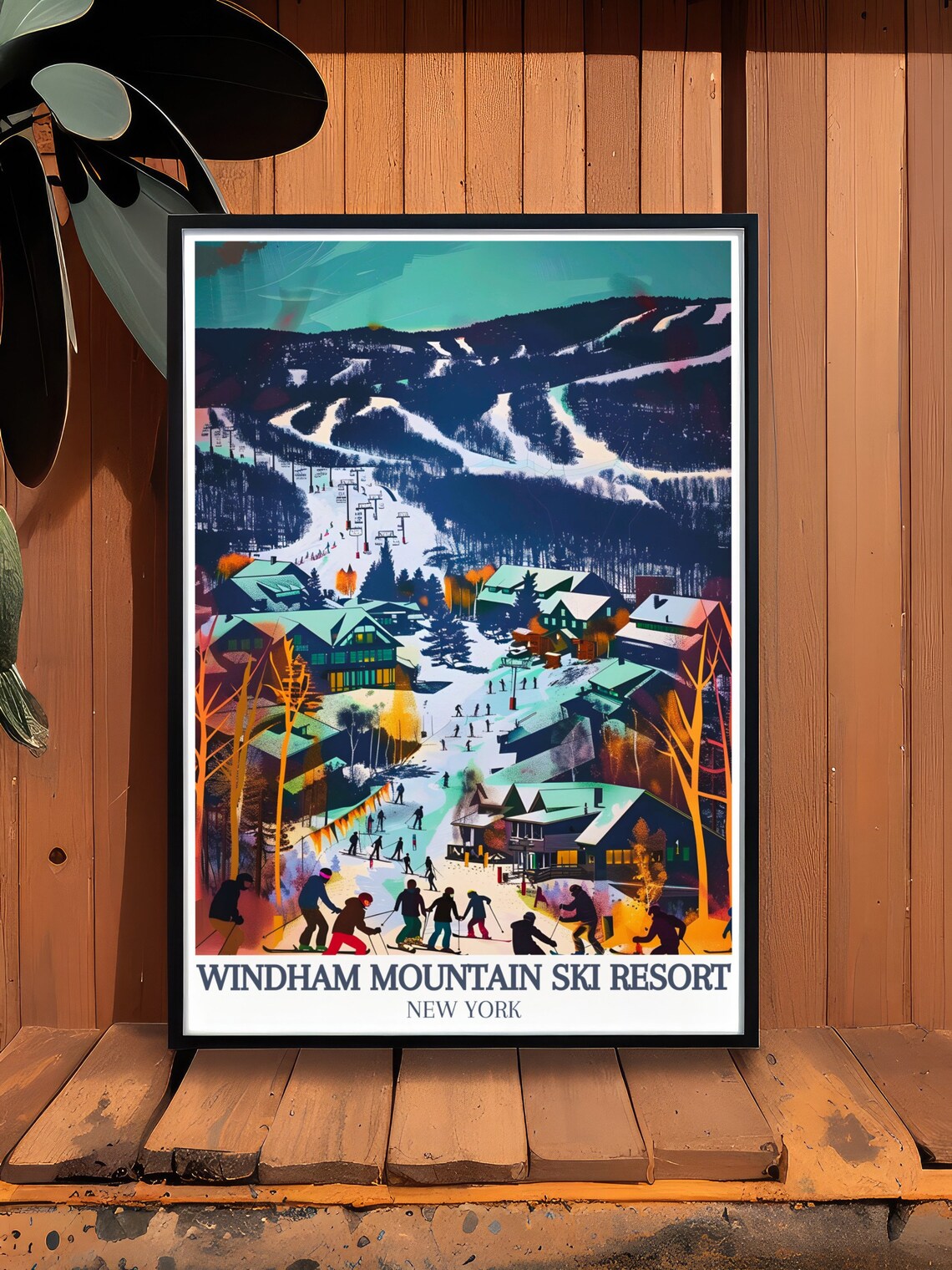 Windham Mountain Resort Travel Poster, Catskill Mountains - Image 3