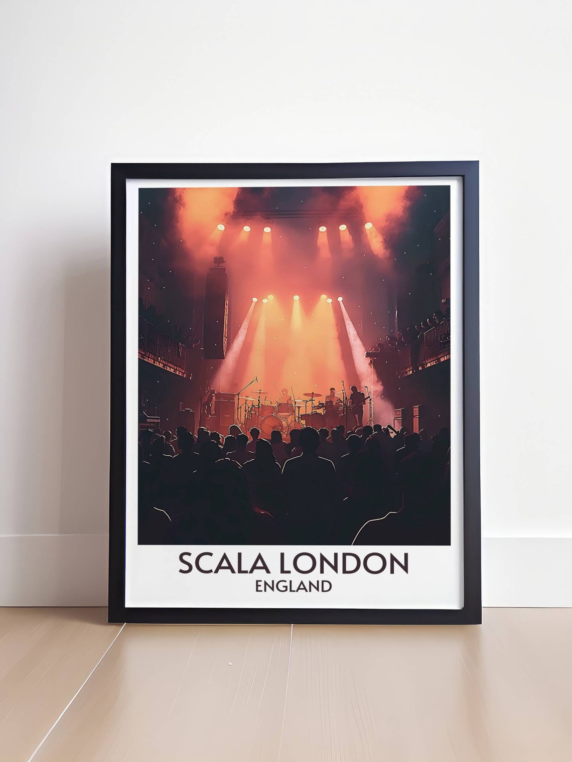 Scala London Live Music Concert Crowd Bathed In Red Lights Poster - Image 4
