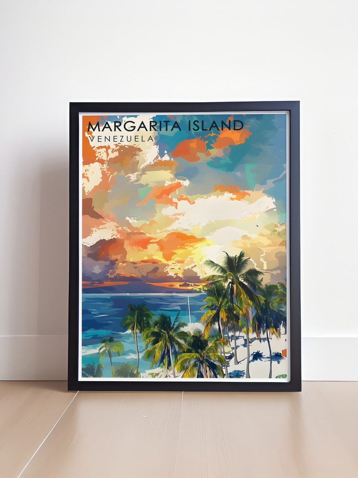 Venezuela Travel Print Margarita Islands Print Margarita Islands Travel Poster Venezuela Art Print Venezuela Wall Art - Image 4