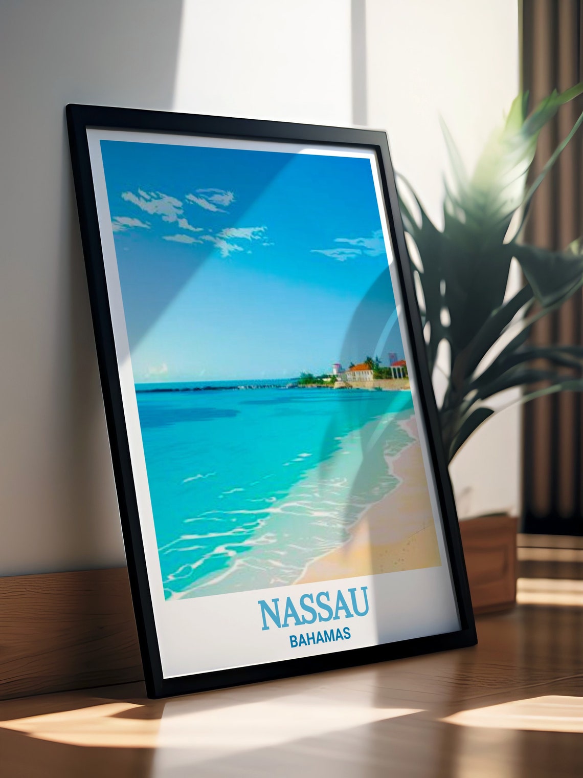 Nassau Junkanoo Beach Turquoise Caribbean Sea White Sand Poster - Image 3