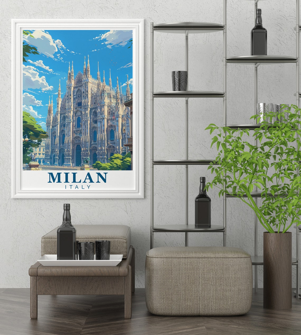 Milan Travel Poster Duomo Di Milano Poster For Gifts Duomo Di Milano Art Duomo Di Milano Italy Wall Art Duomo Di Milano Travel Poster - Image 3