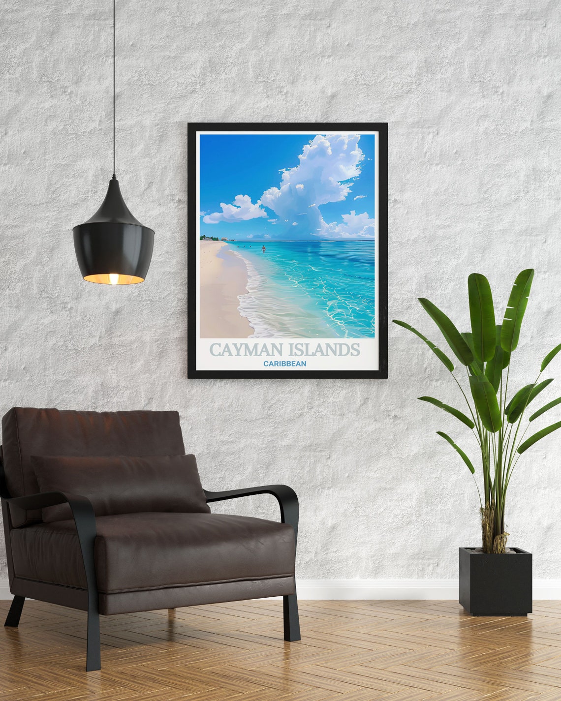Cayman Islands Caribbean Beach With Turquoise Ocean Water Poster - Image 2