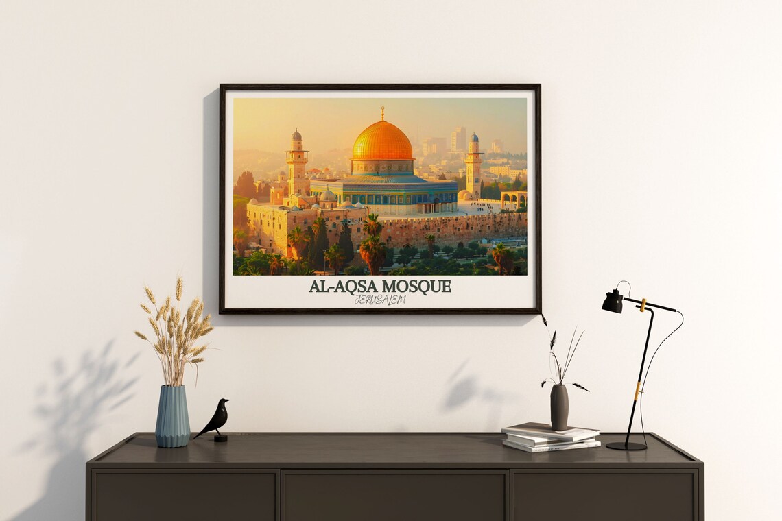 Alaqsa Mosque Al Quds Jerusalem Boho Art Print - Image 4