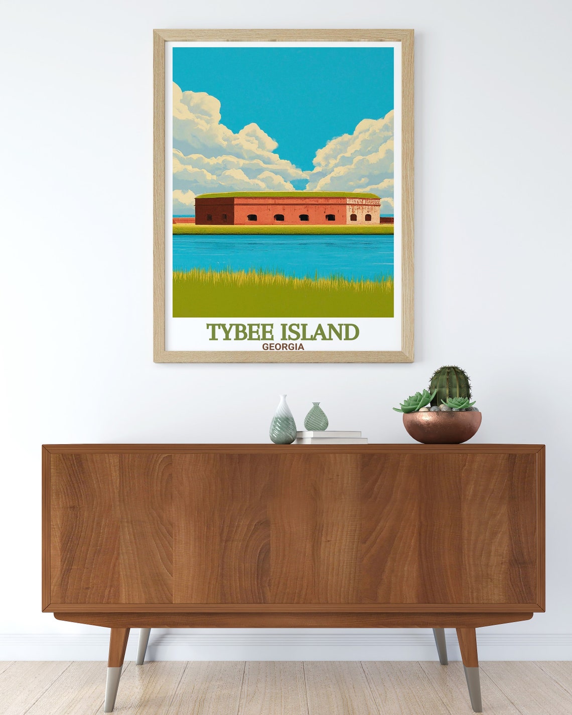 Tybee Island Fort Pulaski National Monument Marsh Travel Poster - Image 3