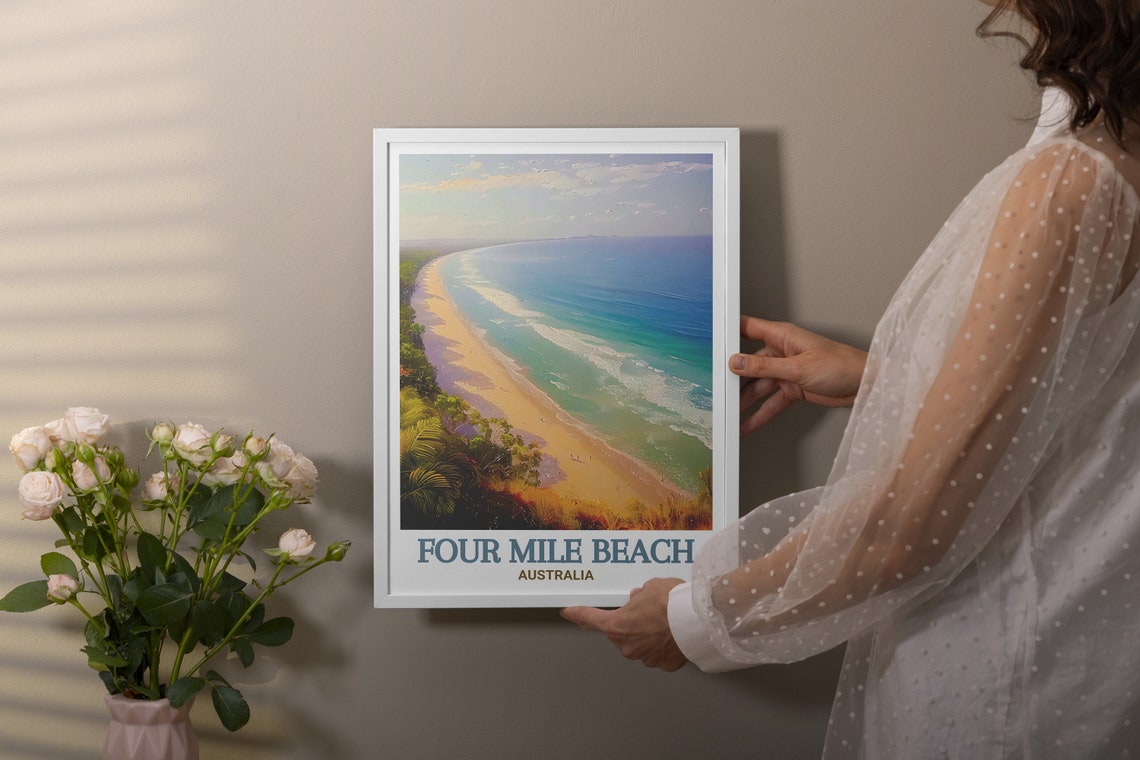Four Mile Beach Art Four Mile Beach Travel Poster Australia Art And Gifts Four Mile Beach Poster For Unique Travel Gifts - Image 2