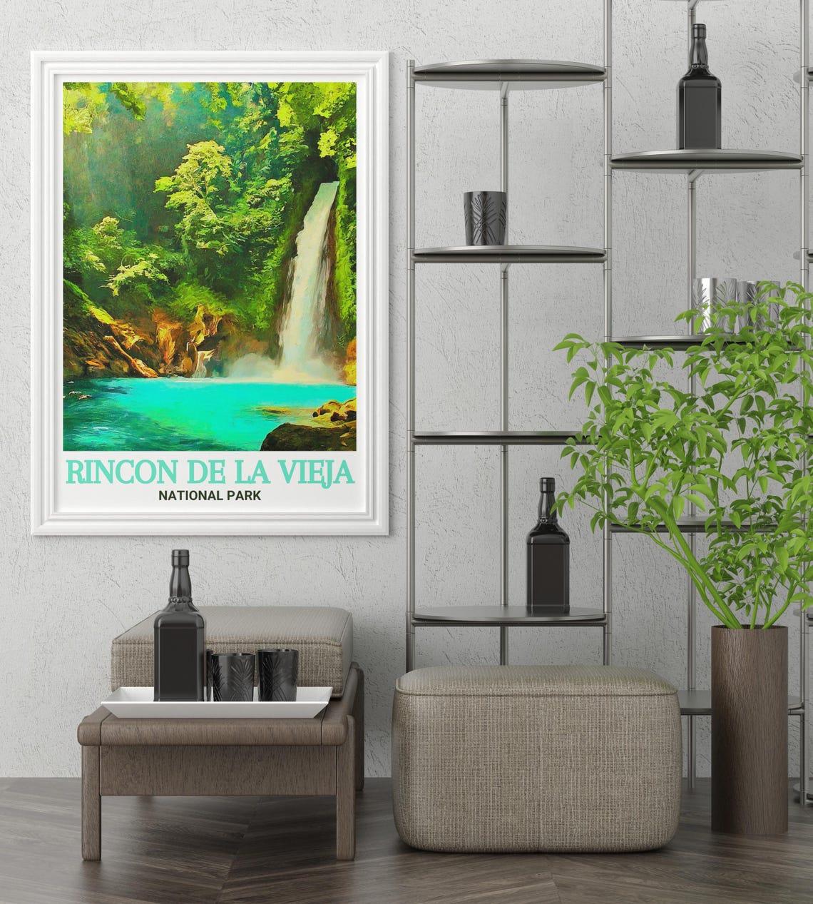 Rincon de la Vieja National Park Waterfall Jungle Lagoon Poster - Image 3