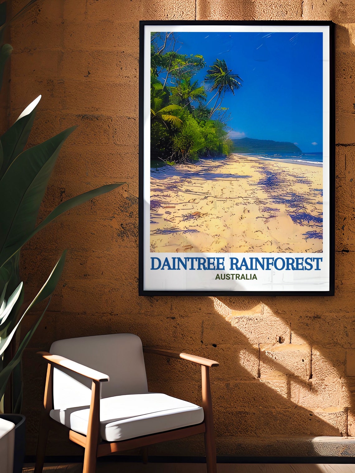 Daintree Rainforest Palm Beach Cape Tribulation Australia Poster - Image 2