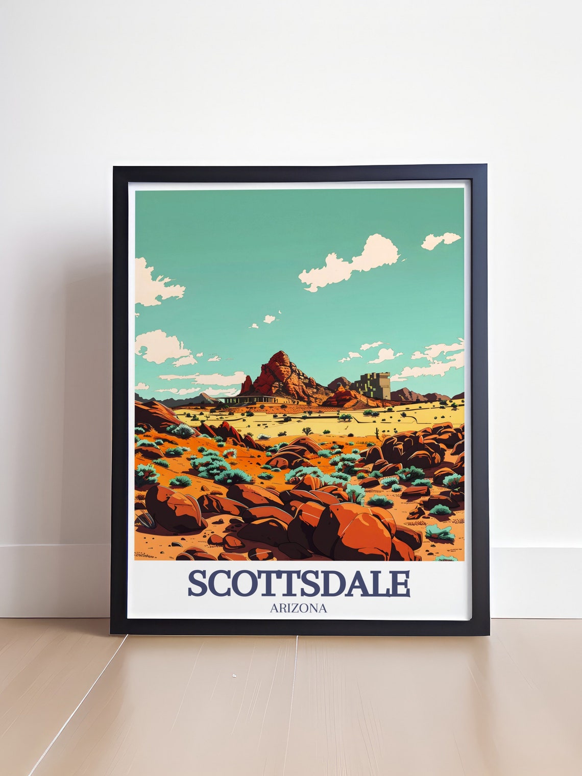 Scottsdale Arizona Red Rock Desert Mountain Landscape Poster - Image 4
