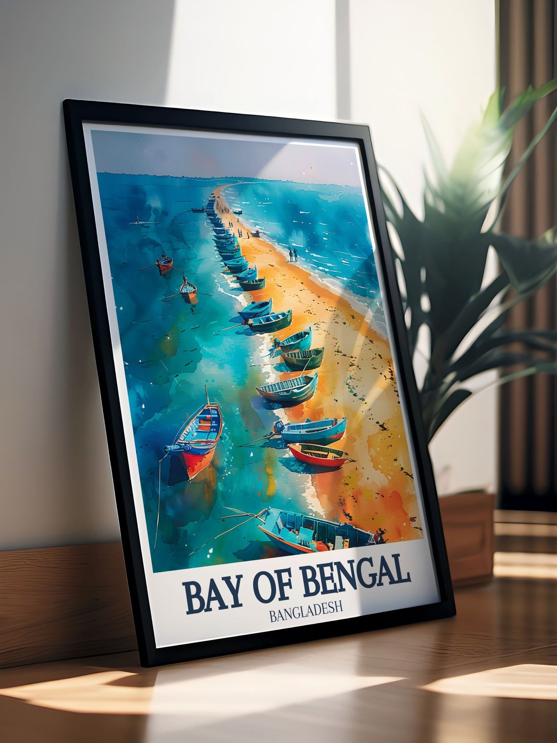 Bangladesh Travel Print Bangladesh Poster Of Buriganga River Dhaka Art Print Of Buriganga River Poster Of Buriganga River Dhaka - Image 2
