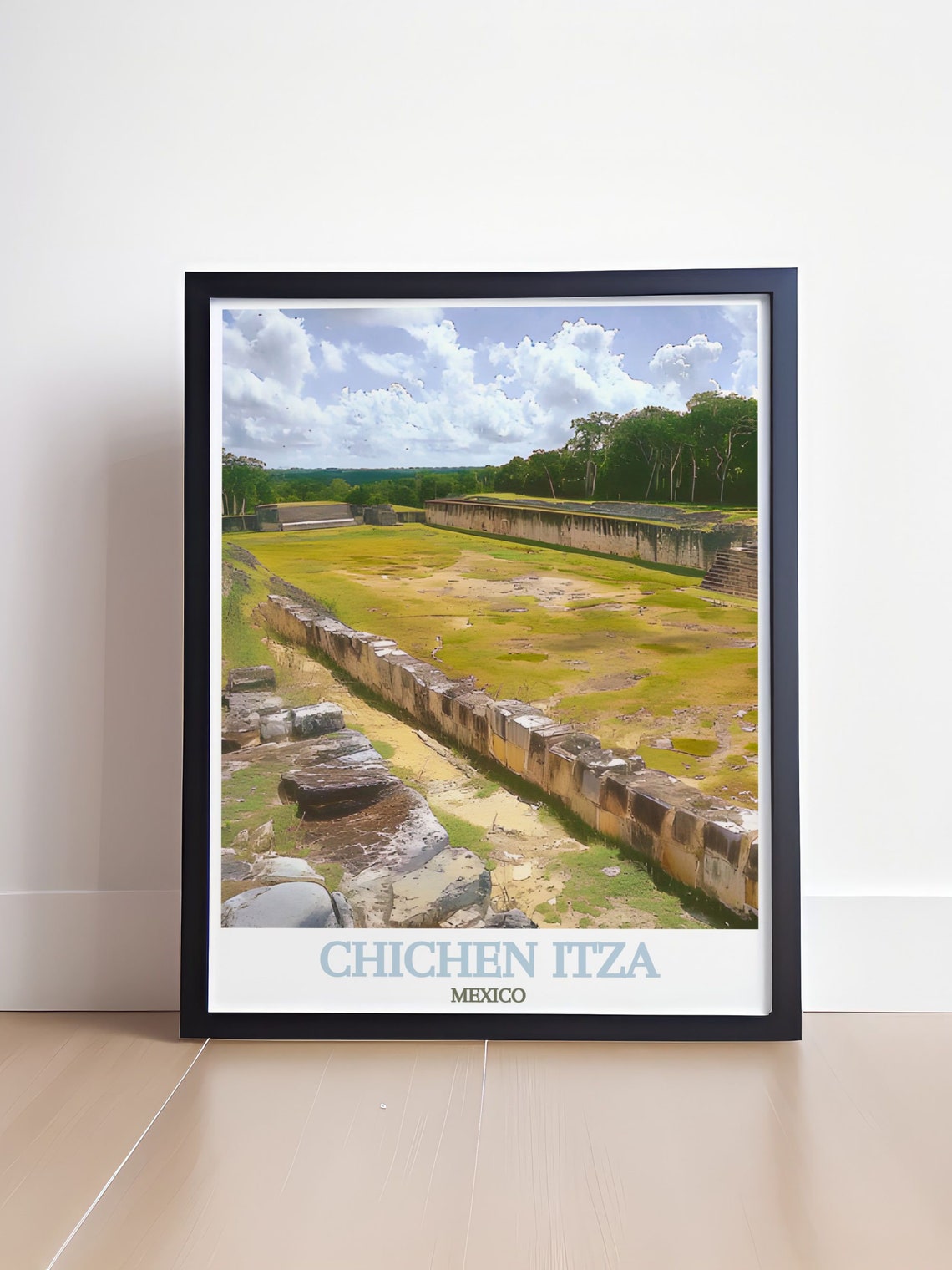 Great Ball Court Ruins Chichen Itza Maya Architecture Poster - Image 4