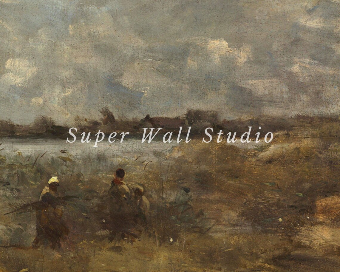 Moody Rustic Landscape Art Print, Living Room Art - Image 2
