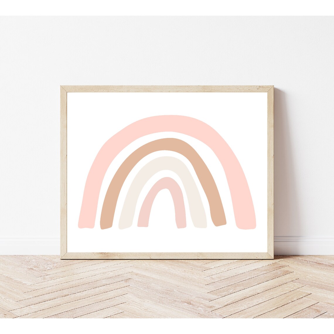 Rainbow Boho Art Print for Girls Room Nursery - Image 3