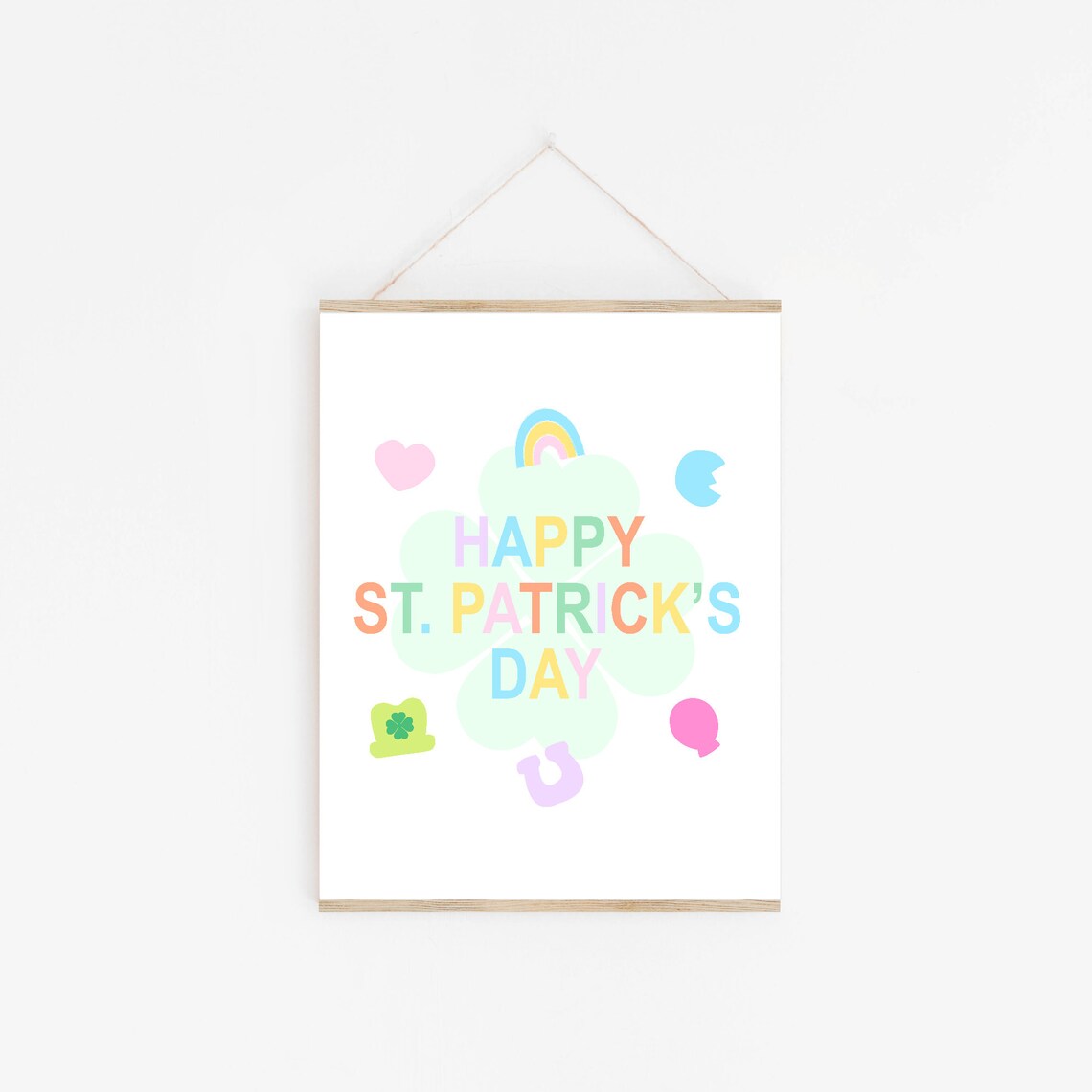 Happy St. Patrick's Day Kids Art Print, Lucky Charms - Image 2