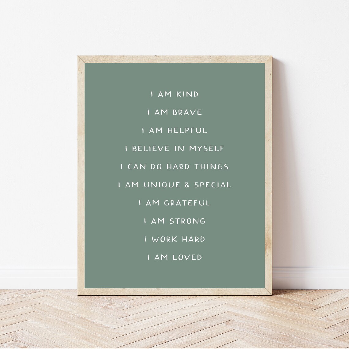 Boho Affirmations for Kids, Montessori Playroom Art Print - Image 2
