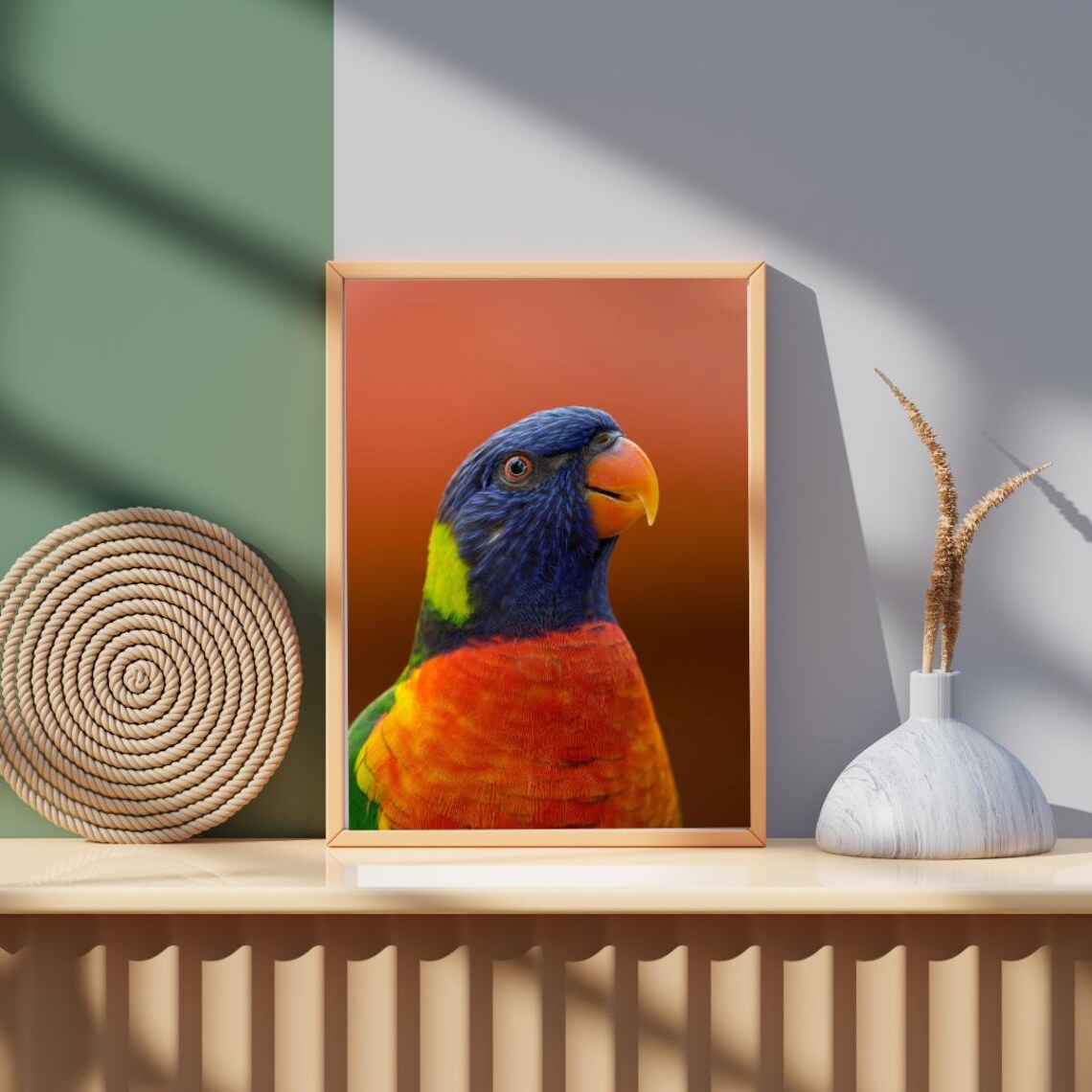 Parrot Wall Art, Nature-Themed Bird Photography - Image 2