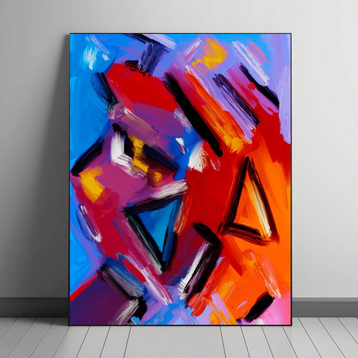 Vibrant Colors Wall Art Print, Home Decor