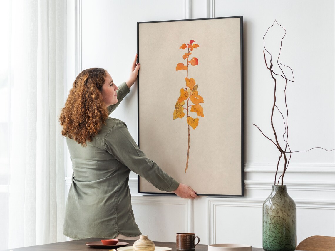 Antique Botanical Print, Rustic Farmhouse Decor - Image 2