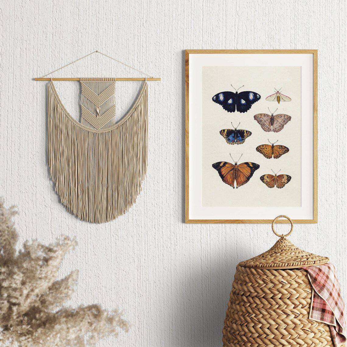 Vintage Butterfly Poster, Butterfly Drawing Art Print - Image 2