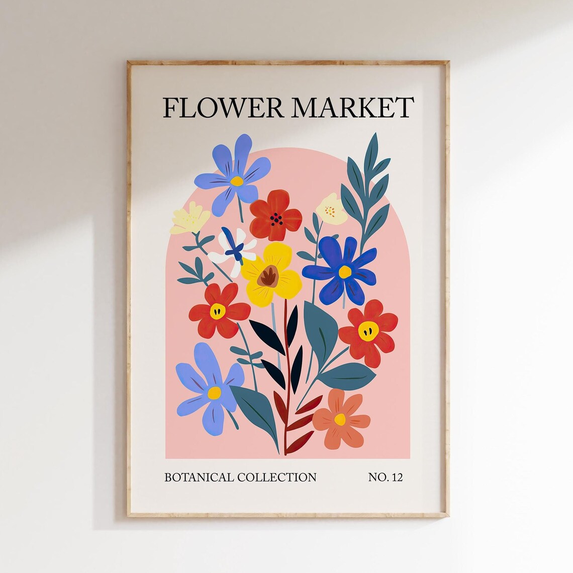 Flower Market Botanical Collection No 12 Wildflower Bouquet Poster