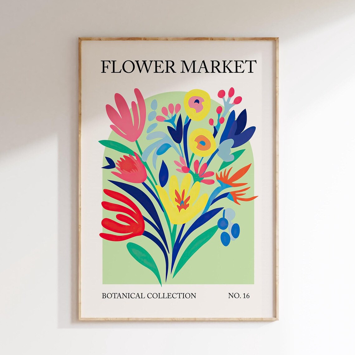 Flower Market Botanical Collection No 16 Colorful Bouquet Poster