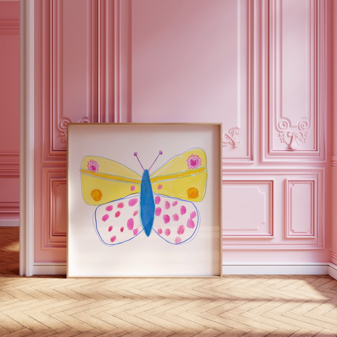 Butterfly Nursery Decor, Watercolor Illustration - Image 4