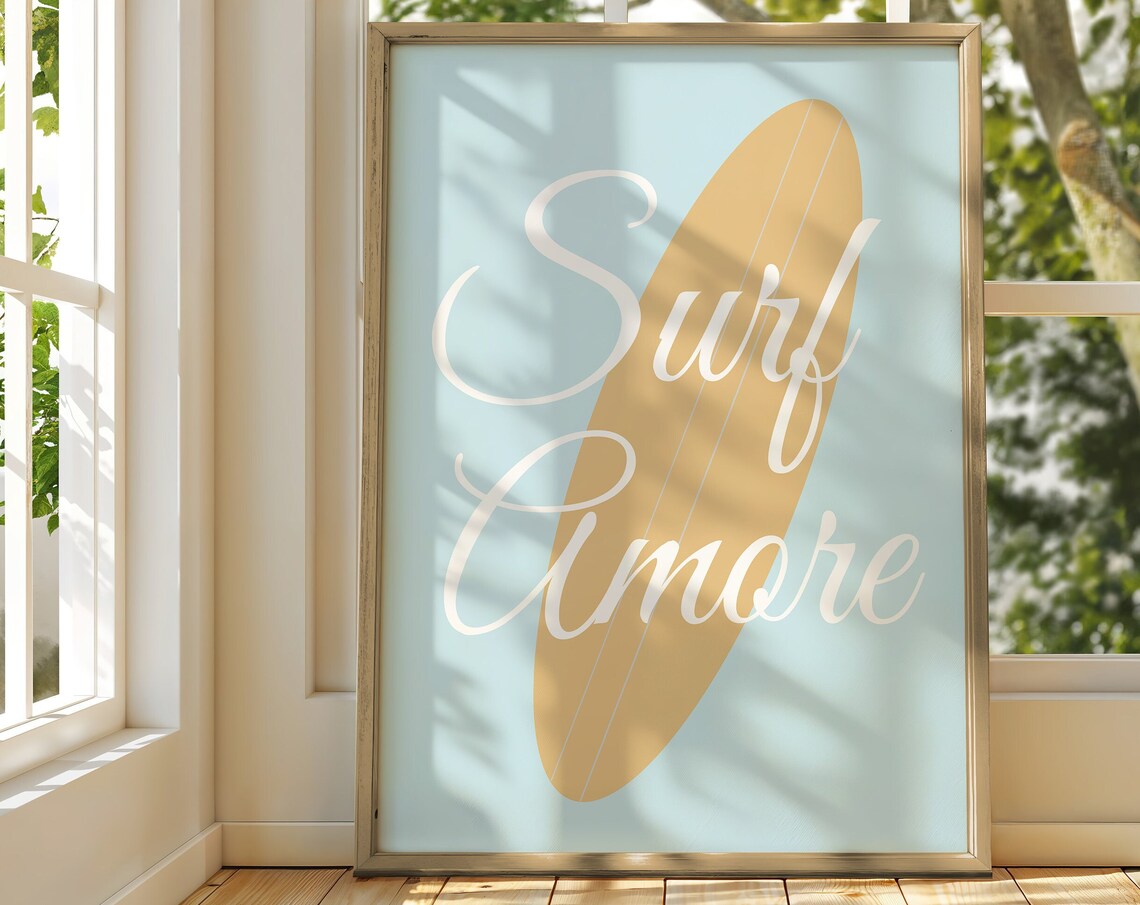 Surf Amore Blue And White Print