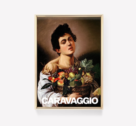 Baroque Art Print Caravaggio Renaissance Exhibition Poster Vintage Painting Museum Decor