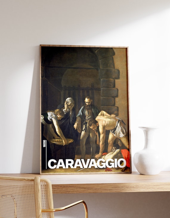 Caravaggio Beheading of Saint John Exhibition Style Art Poster