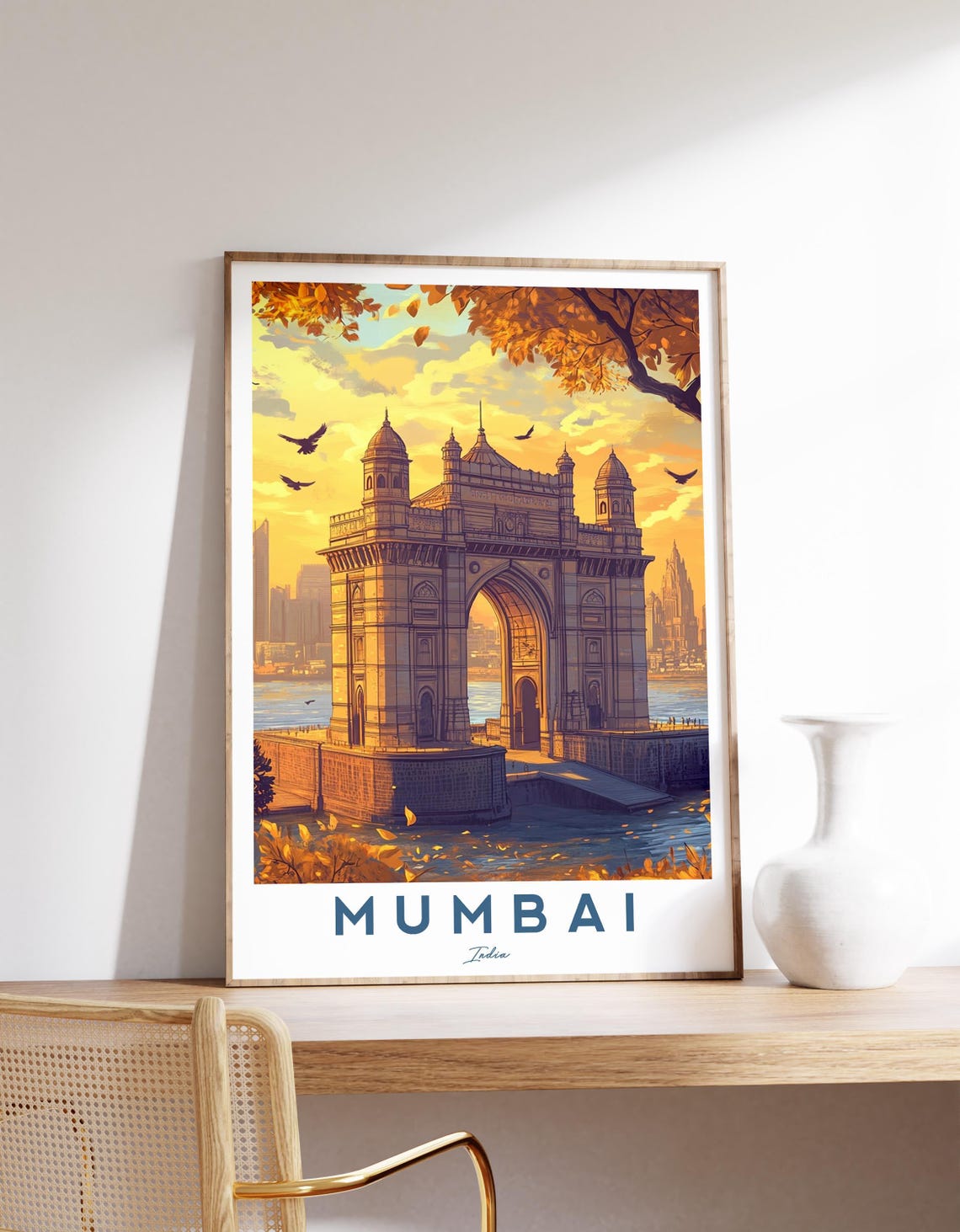 Mumbai Travel Poster, Gateway Of India