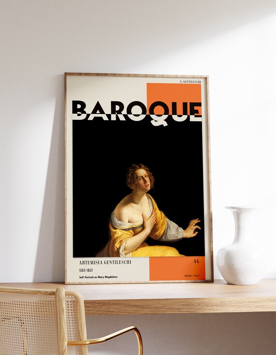Artemisia Gentileschi Exhibition Poster, Baroque Art Print