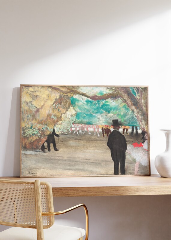Edgar Degas The Curtain Impressionist Ballet Dancers Vintage Art Poster