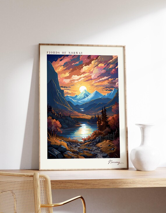 Fjords Of Norway Travel Poster