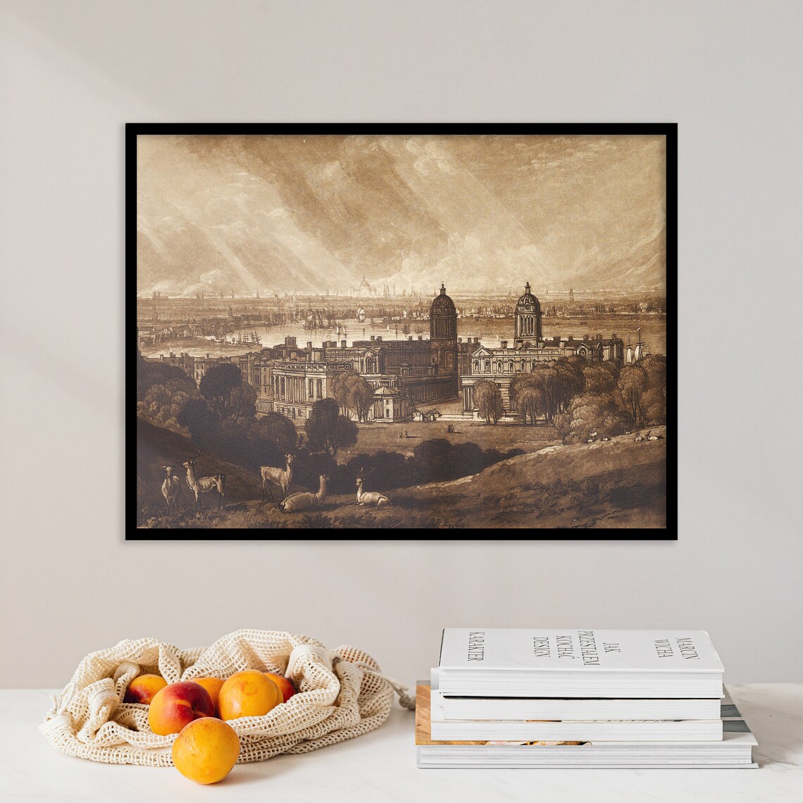 William Turner London From Greenwich 1811, Vintage Travel Poster