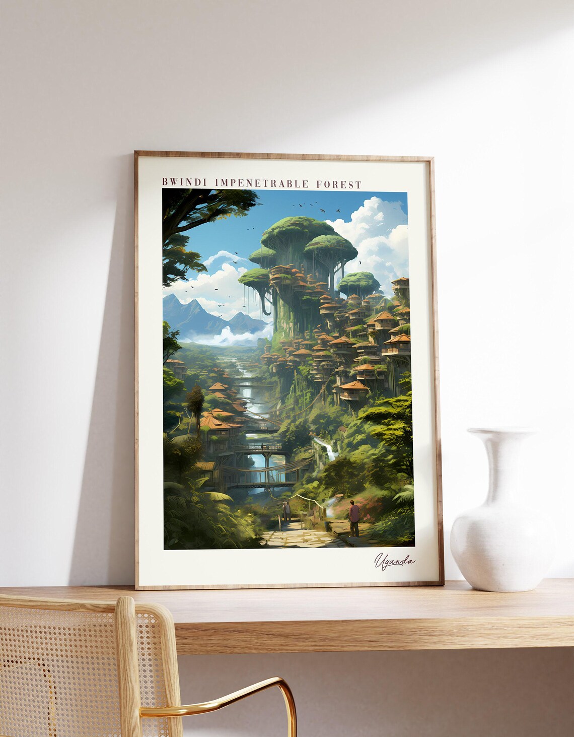 Bwindi Impenetrable Forest Travel Poster, Uganda