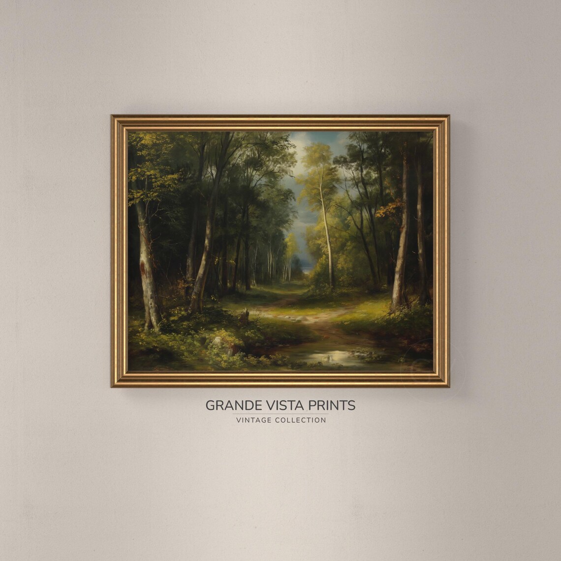 Forest Nature Landscape Painting Wall Art Instant Print Gv4185 - Image 3