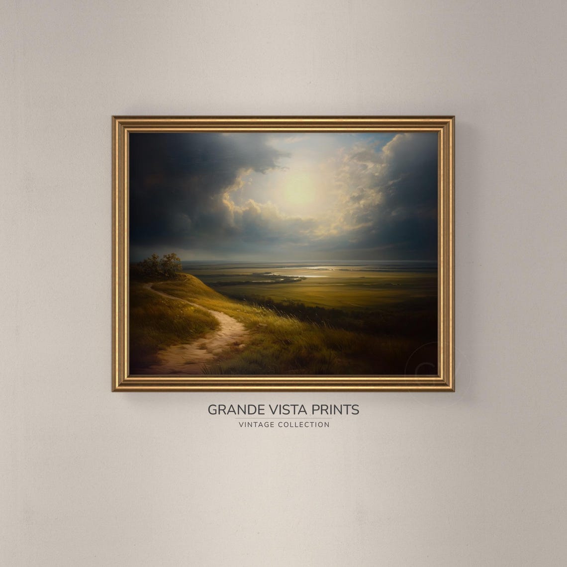 Country Road Landscape Painting Wall Art Farmhouse Landscape Painting Country Landscape Print Gv4605 - Image 3