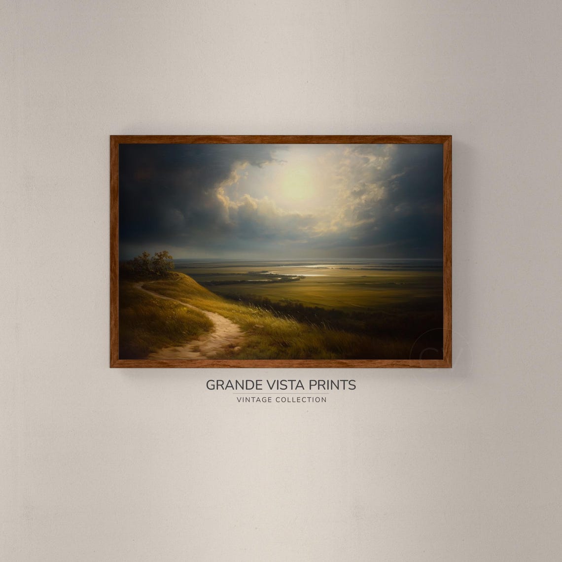 Country Road Landscape Painting Wall Art Farmhouse Landscape Painting Country Landscape Print Gv4605 - Image 2