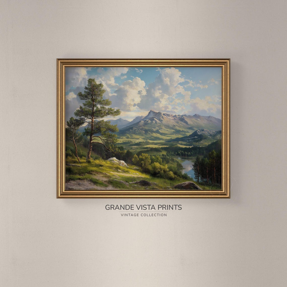Mountain Painting Landscape Wall Art Instant Art Print Landscape Print Gv4184 - Image 3