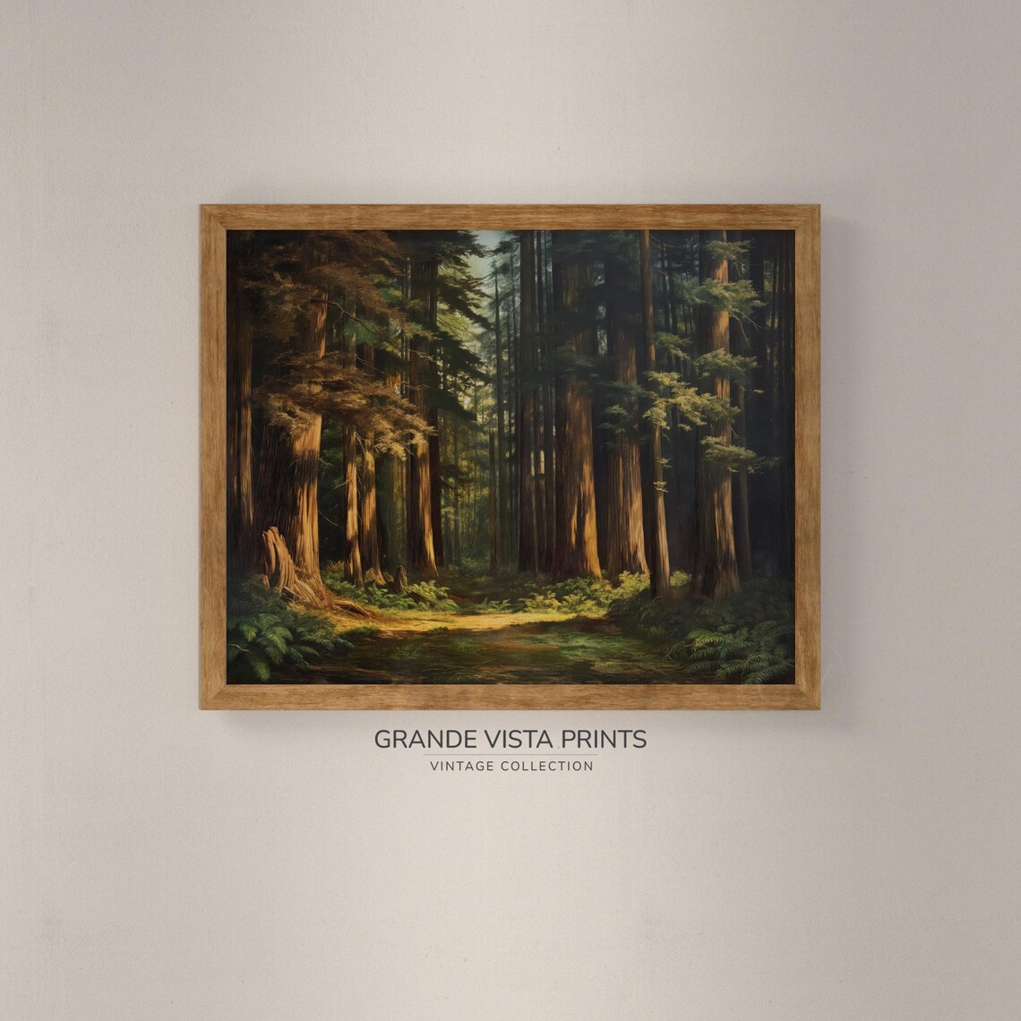 Redwood Forest Landscape Art Print, Redwood Trees - Image 4