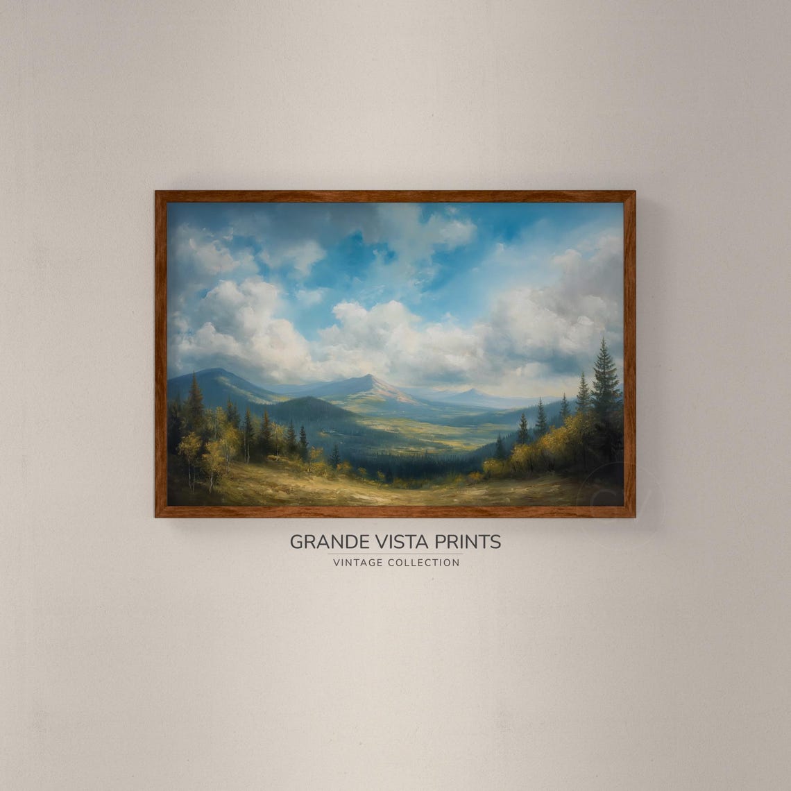 Valley Landscape Wall Art Mountain Valley Landscape Artwork Mountain Landscape Art Mountain Art Gv4357 - Image 2