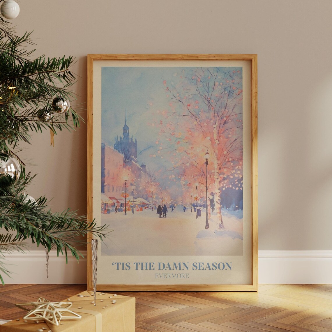 Tis the Damn Season Christmas Music Art Print